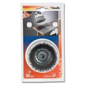 Cepillo de Acero HSS KWB con Copa de 80 mm, Modelo 602430 - Product Image 3