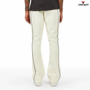 2025 vente en gros personnalisé de haute qualité décontracté évasé survêtement pantalon taille élastique évasé pantalons pour hommes - Product Image 3