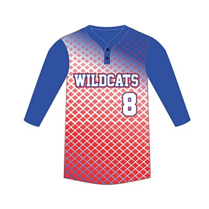 Maillot de baseball à manches longues 100% polyester, prix de gros, pour unisexe, personnalisable avec nom/numéro sublimé, maillot d'équipe - Product Image 2