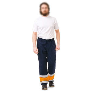 Overol de Trabajo de Algodón de Alta Visibilidad con Reflectivo de Seguridad para Hombre, Overoles Personalizados, Uniforme de Construcción - Product Image 4