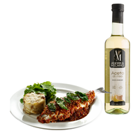 Vinaigre de riz liquide fermenté non filtré Andrea Milano Made in Italy, bouteille en verre de 500 ml, en vrac, 100% naturel, durée de conservation de 5 ans