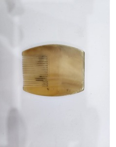 Designer Hair Comb Mini Vintage Handmade Bridal Feather Hair Comb with Natural Horn Elegant Indian Pocket Size - Product Image 1