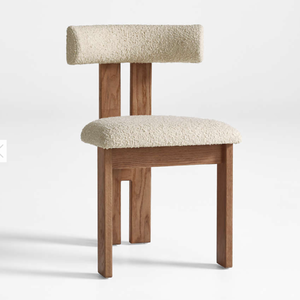 Hôtel et restaurant modernes dinant le matériel en bois de chaises et le tissu crème pour des meubles de salle à manger - Product Image 1