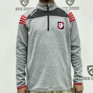To Trending GAA Jerseys Cotton Blended Hurling Half Zipper Custom Long Sleeves Tops and Shirts Wholesale at GAA Jerseys - Product Image 1