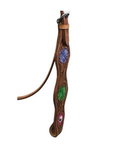 Vente en gros de têtière Western en cuir véritable pour l'équitation Conception de couleur sculptée Meilleure qualité Prix compétitif Équestre - Product Image 6