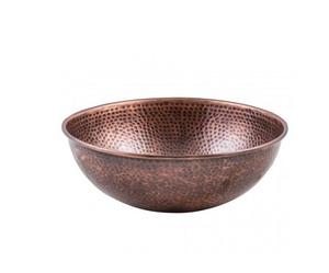 Tablier de lavabo de salle de bain en cuivre poli de calibre 16 Premium martelé en acier inoxydable de calibre 16 - Product Image 1