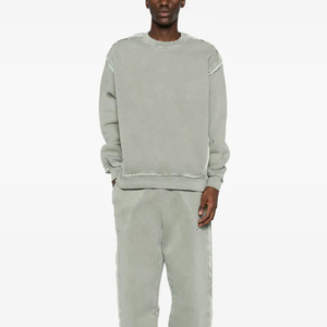 Fabricantes de Ropa, Sudadera Personalizada con Logotipo OEM, Sudadera con Cuello Redondo y Pedrería Bordada, Camiseta Transpirable - Product Image 2