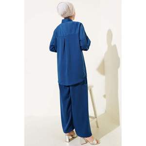 Tunique ornée de pierres d'épaules Ensemble 2 pièces Indigo TR Origin S/M - Product Image 4