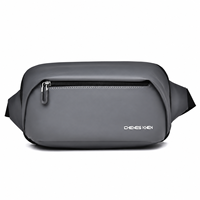 Sac de poitrine en nylon pour homme avec sangle réglable et poches zippées 1086