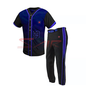 Ensemble d'uniformes de sport de baseball respirants, antibactériens et à séchage rapide de haute qualité, tailles plus, options personnalisées, vente en gros - Product Image 4