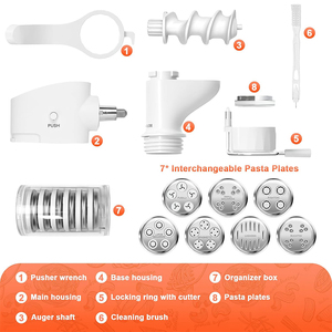 Accessoire de cuisine personnalisé pour machine à pâtes <span class=keywords><strong>KitchenAid</strong></span>, accessoires pour machine à pâtes avec 7 plaques à pâtes interchangeables pour <span class=keywords><strong>KitchenAid</strong></span> - Product Image 5