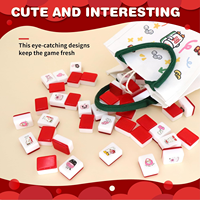 Jeu de Mahjong Escape en Bord de Mer personnalisable pour le festival de Noël, tuiles TK de 38 mm, 65 tuiles