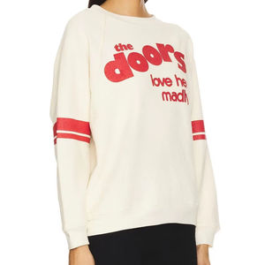 Sweat-shirt en molleton 100% coton biologique surdimensionné pour femme, col rond, manches longues, respirant, écologique, vente en gros - Product Image 3