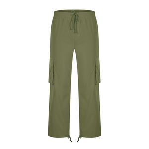 Vêtements de couleur unie pour hommes de grande taille avec service OEM Pantalons cargo et pantalons tendance Pantalon cargo chino à coupe ajustée et multi-poches - Product Image 5