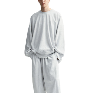 350 gsm coton blanc uni luxe recadrée sweats hommes personnalisé surdimensionné Streetwear poids lourd hommes sweats à capuche sweats - Product Image 5