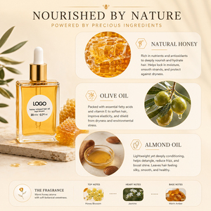 Huile capillaire infusée au miel en gros, traitement nourrissant en profondeur pour cheveux secs et crépus, sérum capillaire léger non gras 120ml - Product Image 6