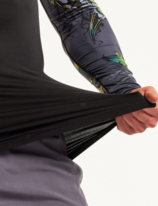 2025 Unisex compresión MMA Rash Guard personalizado sublimado impreso manga larga diseño único deportivo Spandex camiseta para hombres OEM - Product Image 6