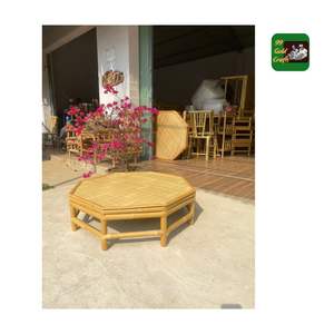 TABLE EN BAMBOU VINTAGE ORIGINE AU VIETNAM PAR CLEVER CRAFTER 2025 TABLE EN BAMBOU LÉGER TABLE EN BAMBOU DÉPLIÉE VIBE CLASSIQUE - Product Image 1