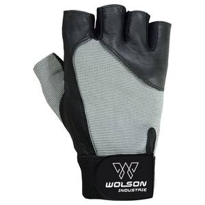 ถุงมือออกกำลังกายแบบครึ่งนิ้วทำจากนีโอพรีนและโพลีเอสเตอร์ปรับขนาดได้สำหรับการฝึกยกน้ำหนักในยิมสำหรับทุกเพศ - Product Image 2