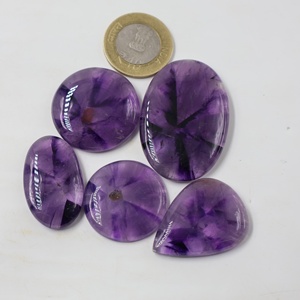 100% cabochons d'améthyste étoile faits à la main naturels de haute qualité pierres précieuses en vrac de haute qualité pour la fabrication de bijoux pierre précieuse polie - Product Image 4