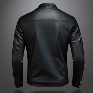 Nouvelle arrivée, vestes en cuir pour hommes, tailles plus grandes, style streetwear, toile écologique, imperméable, pour utilisation en plein air, moto, OEM - Product Image 4