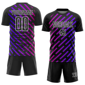 Uniforme de football bas quantité minimale de commande usine authentique maillot de football ensembles en gros équipement léger à séchage rapide pour les académies et les ligues - Product Image 4
