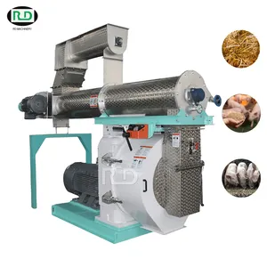 2024 hot sale 1t-10t/h Efficient and convenient poultry animal feed pellet machine safe and reliable