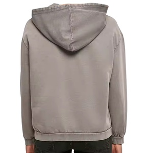 เสื้อฮู้ดดี้ผ้าฝ้าย 100% หนัก 400 GSM ลุคทำเก่าฟอกสีแบบวินเทจ เสื้อฮู้ดดี้ผู้ชายแบบสวมหัว รุ่นวินเทจสำหรับฤดูหนาว ปี 2026 - Product Image 4