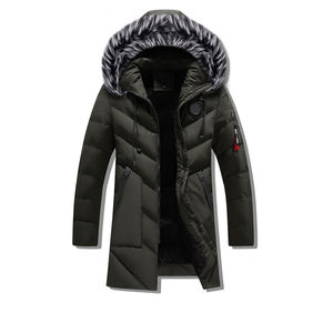 Parka de Invierno de Alta Calidad para Hombre, Cortavientos, Informal, Grosor Estándar, Largo Regular, Lona, Transpirable, Secado Rápido - Product Image 3