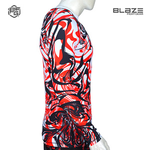 Venta al por mayor de alta calidad UPF50 + UV protección solar logotipo personalizado manga larga compresión MMA Rash Guard camisa artes marciales desgaste - Product Image 5