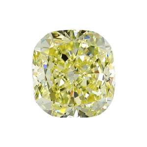 <b>Cushion</b> Cut Intense Yellow Color Lab Grown Diamond Supplier For Custom Jewelry Manufacturer At Wholesale Price From India - Product Image 2