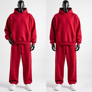 Survêtements pour hommes en gros, logo personnalisé, tissu technique en polaire avec poches, survêtement de jogging uni, vêtements de sport d'hiver, vêtements de sport actifs - Product Image 2