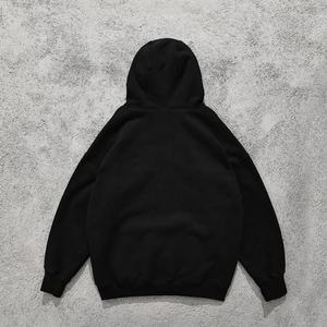 Sudadera con capucha de algodón unisex para hombre, sudadera con cremallera para mujer, ropa de calle, sudaderas con capucha negras elegantes con cabeza de cremallera doble, envío DDP - Product Image 4