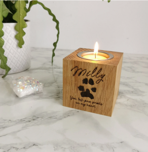 เชิงเทียนไม้ทีไลท์สำหรับบริการงานศพและรำลึกของขวัญสำหรับการให้เกียรติคนที่คุณรักหรือสัตว์เลี้ยงจากเวียดนาม - Product Image 5