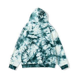 Otoño e invierno nueva corbata teñido gradiente tendencia deportes oscuros Sudadera con capucha hombres y mujeres pareja suéter suelto con capucha - Product Image 3