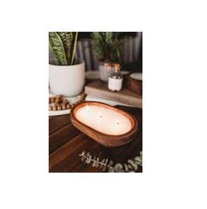 Vela de madera de alta calidad, tazón de masa para mesa de Navidad, decoración, soporte de vela de madera para uso navideño - Product Image 3