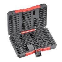 Proveedor de Accesorios para Herramientas Eléctricas, Juego de Puntas para Destornillador Eléctrico, Acero S2, Juego de Herramientas Manuales, Estuche Rígido, 50 Piezas, Fosfato de Manganeso