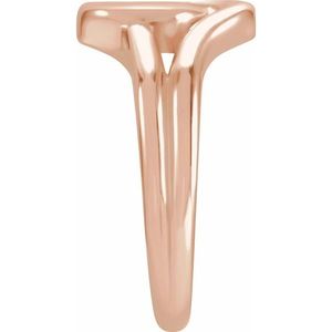 Stuller Interlocking <b>Ring</b> 57971:102P 14KR for Gift Occasions - Product Image 3