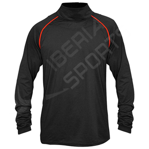 Camiseta Interior Deportiva Profesional de Hockey sobre Hielo para Hombre, Protección de Cuello Resistente a Cortes de Kevlar, Capa Base de Compresión para Rendimiento - Product Image 1