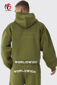 Conjunto de Sudadera con Capucha y Pantalones Deportivos de Alta Calidad, Algodón, Unisex, con Logotipo, Estilo Urbano Informal, en 2026 - Product Image 5