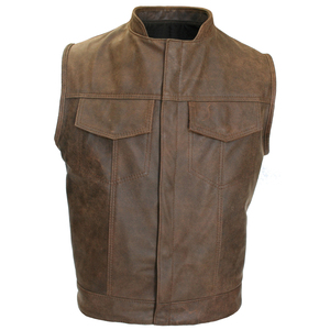 Vêtements de mode confortable respirant hiver chaud gilet en cuir pour hommes conception unique de haute qualité OEM prix de gros - Product Image 1