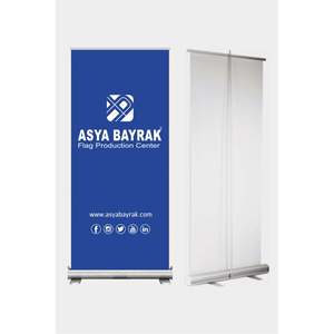 Soporte Portátil Plegable de Aluminio para Pancartas Enrollables, Soporte de Fondo de Poliéster para Publicidad en Interiores y Exhibiciones en Ferias Comerciales - Product Image 1