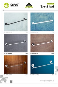 Toallero dorado de acero inoxidable de 24 pulgadas, toallero de baño montado en la pared, toallero de Metal de lujo a prueba de herrumbre, diseño moderno - Product Image 3