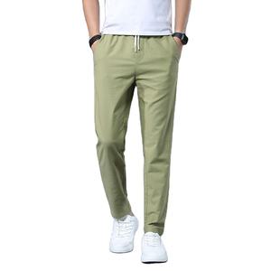 กางเกงลำลองขายาวสำหรับผู้ชาย, กางเกงยืดตรงบาง2026ระบายอากาศได้ดีฤดูร้อน - Product Image 3