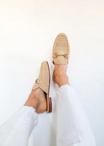 Custom Raffia shoes, handmade <b>slippers</b>, natural summer <b>mules</b>, Moroccan shoes, High end raphia flats, Moroccan babouch - Product Image 3