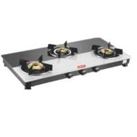 KIMATSU Kompor Gas LPG 3 Tungku Permukaan Stainless Steel Pengapian Elektronik 30cm Built-in Untuk Rumah Tangga & Hotel Garansi 1 Tahun
