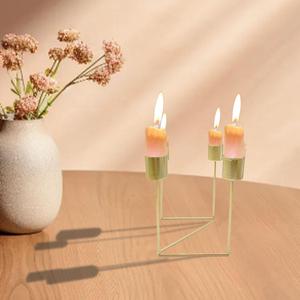 High Finished Handmade Cheap Price <b>Candle</b> Holder Wedding Decoration <b>Candle</b> Light Stand Metal in Iron Gold Plating <b>Candle</b> <b>Mold</b> - Product Image 2