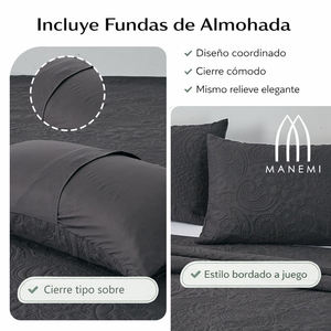 Cubrecama de Verano MANEMI con 1 o 2 Fundas de Almohada, Varios Tamaños - Product Image 4
