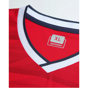 Haute Qualité Personnalisé Premium Rouge Américain Football Porter Respirant Sublimation Équipe Crop Top Jersey Design - Product Image 3