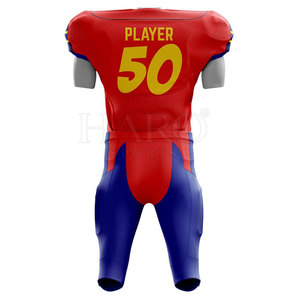 Uniforme de Fútbol Americano Resistente y Elegante para Equipos Juveniles y Adultos con Número y Nombre Personalizados - Product Image 2